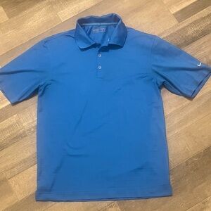 Nike Men's Vibrant Blue Polo Shirt